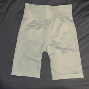 Gymshark Flex Cycling Shorts - Light Green Marl
